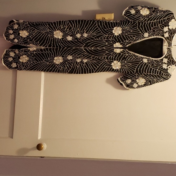 Vintage black and white dress - Picture 4 of 6